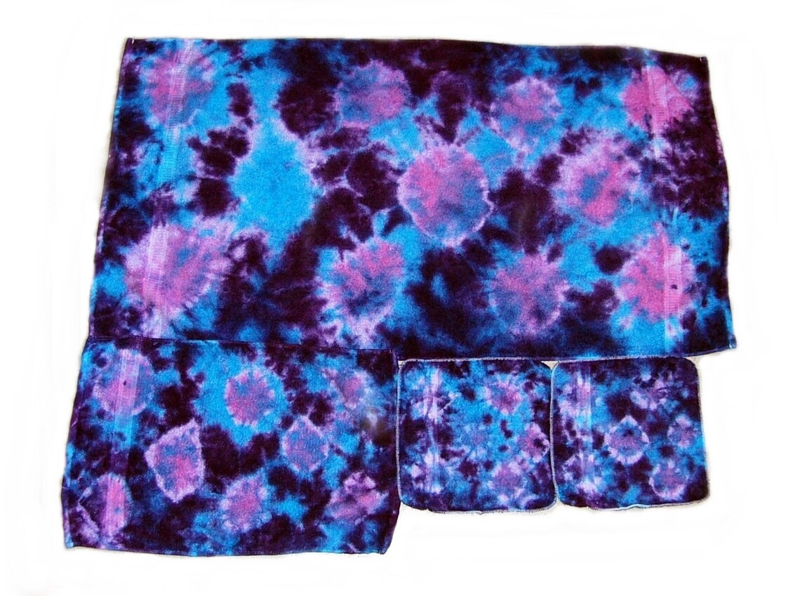 Tie Dye Badezimmerhandtuch 1Er Set 1 Handtuch 2 Waschtücher | Etsy