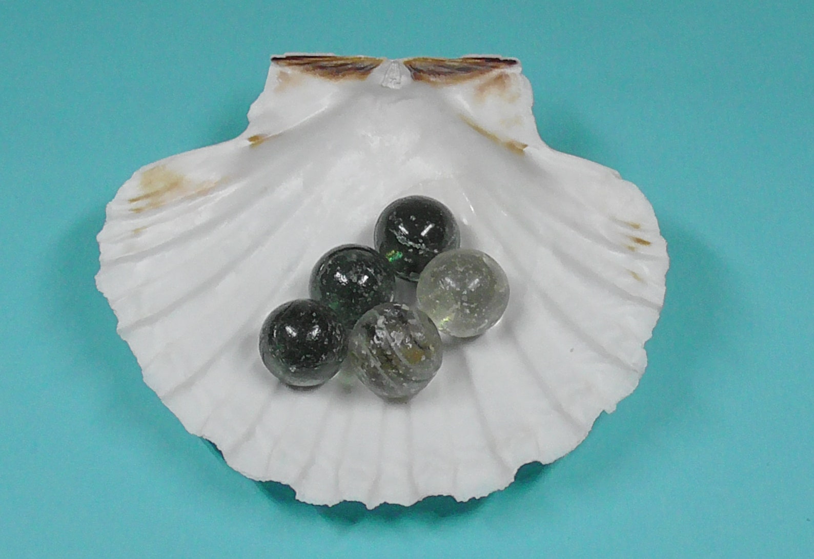 5 SEA GLASS MARBLES Etsy UK