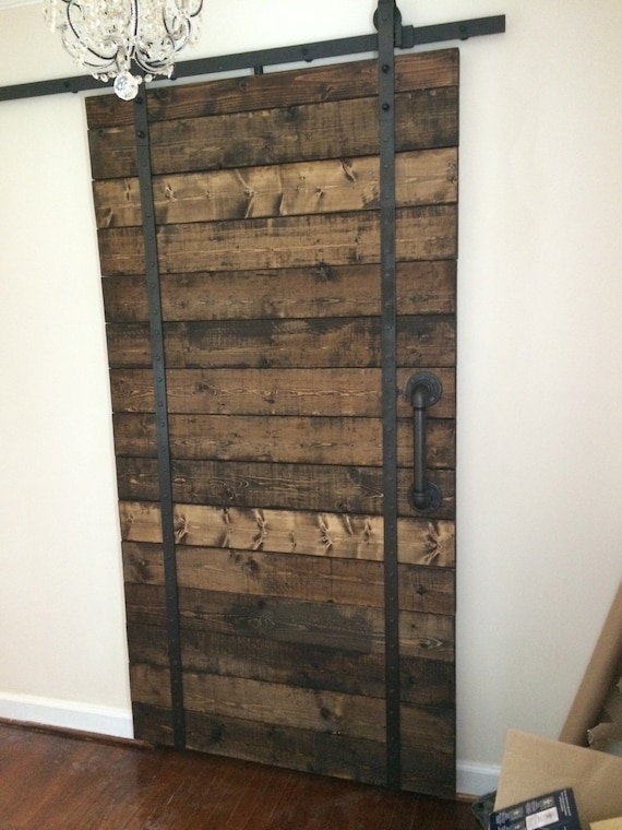 Custom Made Handmade Wooden Interior Rustic Sliding Barn Doors