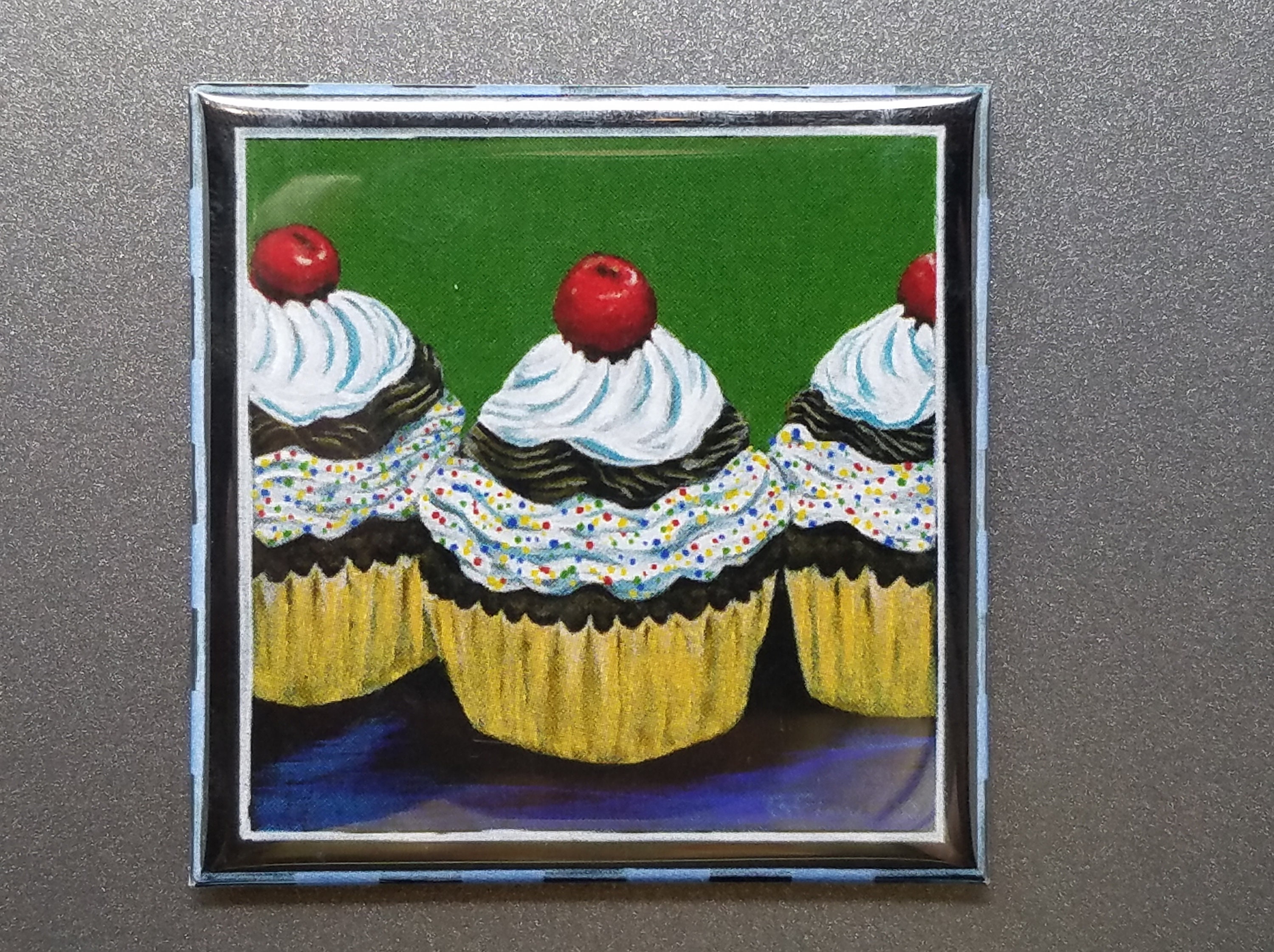 Decorative Set 3 Small Fridge or Filing Art Etsy.de