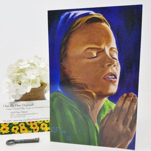 Religious Sympathy Card, Original Art Card, Condolence Card, Thinking of You Card, Sorry for Your Loss, Greeting Card