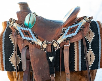Collier De Poitrine Pour Cheval 100% Mohair Fait Main - Neuf