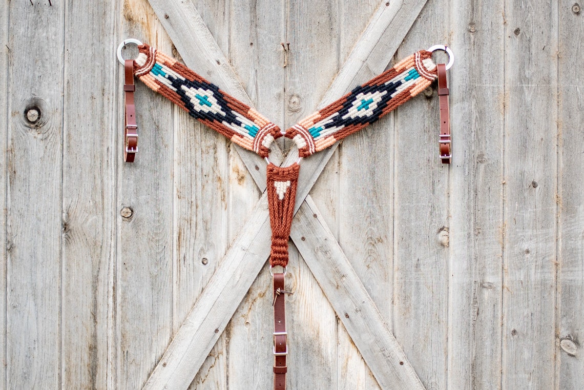 MADE TO ORDER Mohair Breast Collar Alpine Meadow Breast Collar Etsy