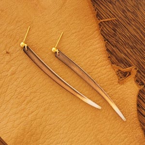 Elk Antler, Antler Earrings, Antler Jewelry, Dangle Earrings, Long Dangle Earrings, Post Earrings