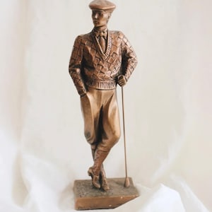Vintage Golf Statue - Etsy