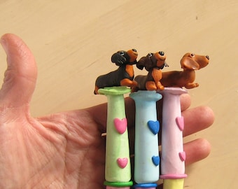 Dachshund Crochet Hook-Ergonomic Hook- Custom Crochet hook