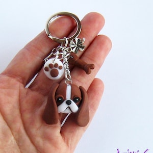 Cavalier King Charles Spaniel Keyring- Cavalier King Charm