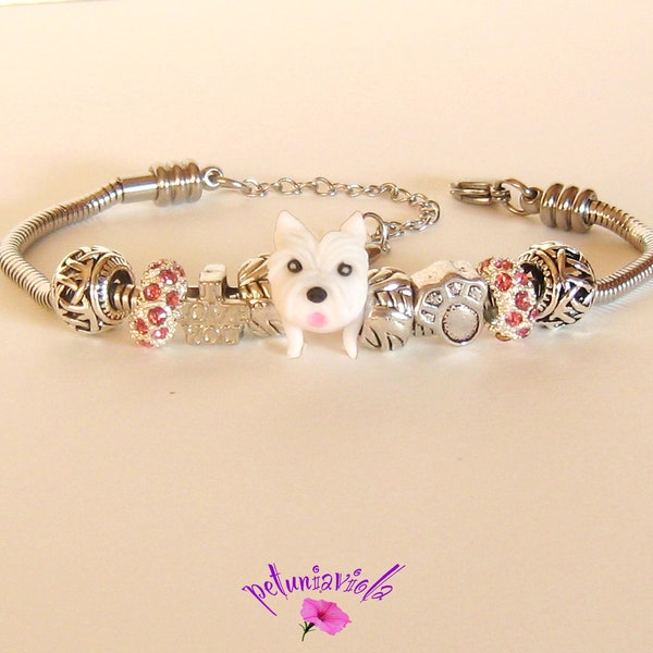Bracelet Pandora West Highland Terrier - Charme chien