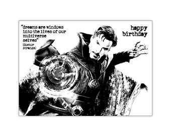 Doctor Strange Birthday Card, Multiverse of Madness Design