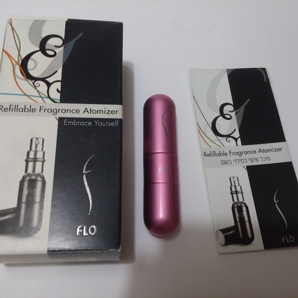 FLO Empty Small Portable Travel Refillable Perfume Atomizer Spray Bottle Pump4.7