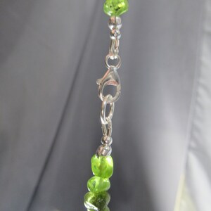 Peridot Pearl Necklace on Sterling Silver Chain, 18 Birthstone Strand image 5