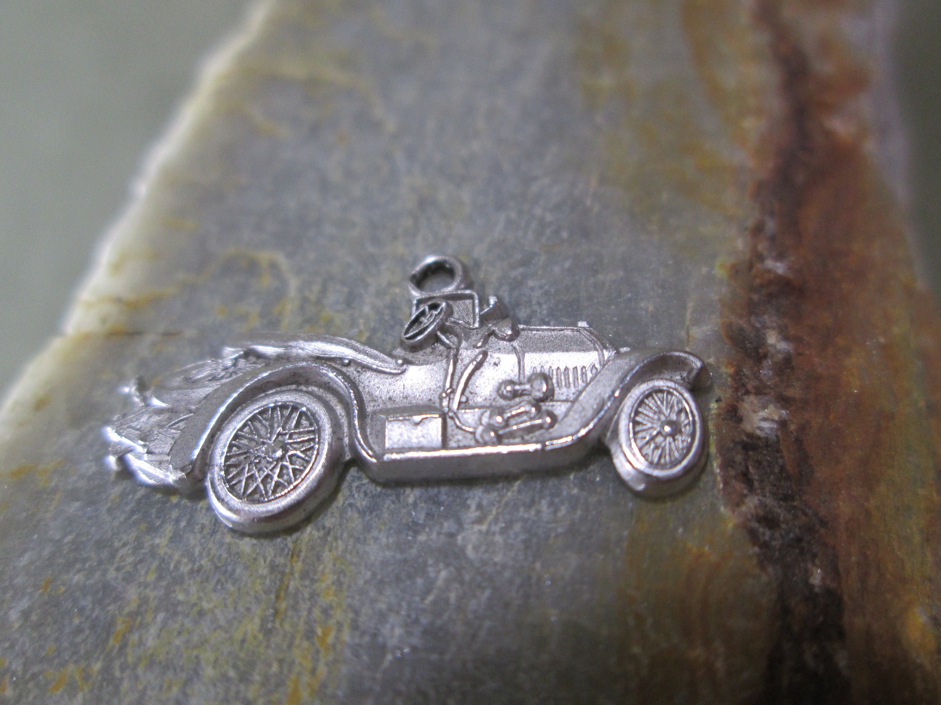 Sterling Silver Bracelet Charm 1914 Stutz BEARCAT Race Car - Etsy