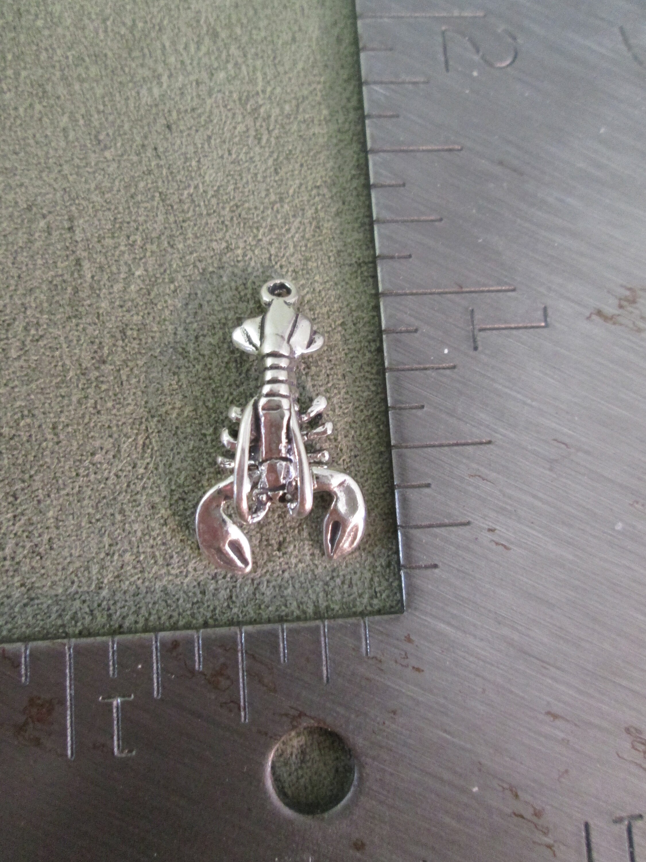 Sterling Silver LOBSTER Charm with Movable Claws 3D Etsy