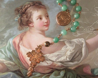 St. Cecilia Pocket Rosary, Copper One Decade