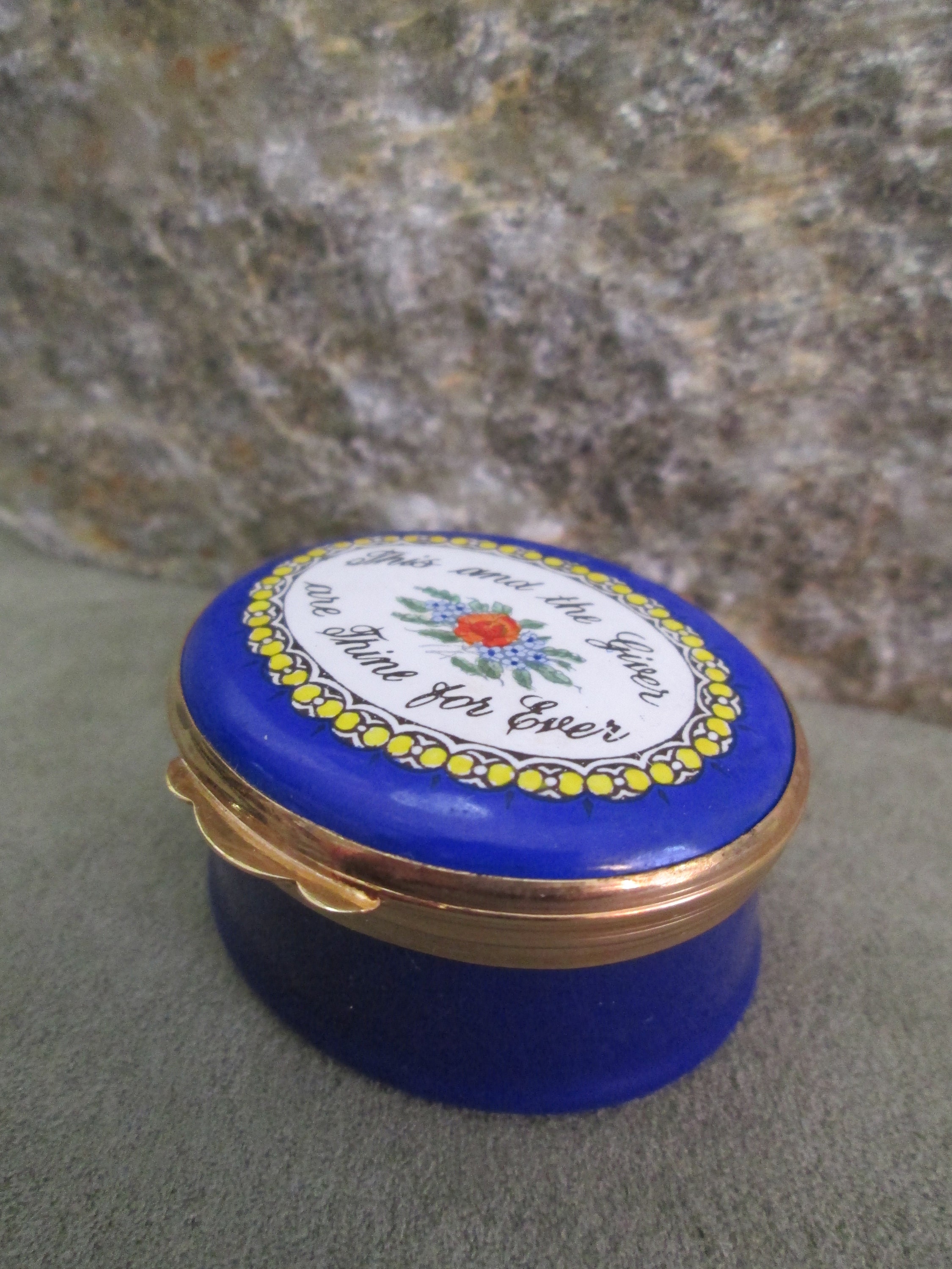 Crummles Enamel Box the Giver is Thine Forever - Etsy
