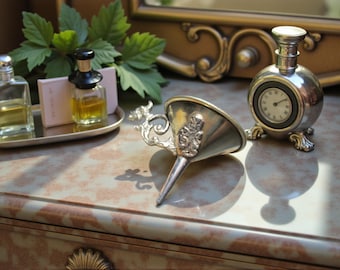 Marzocco Lion Perfume Funnel, Heraldic Bronze Florence Italy