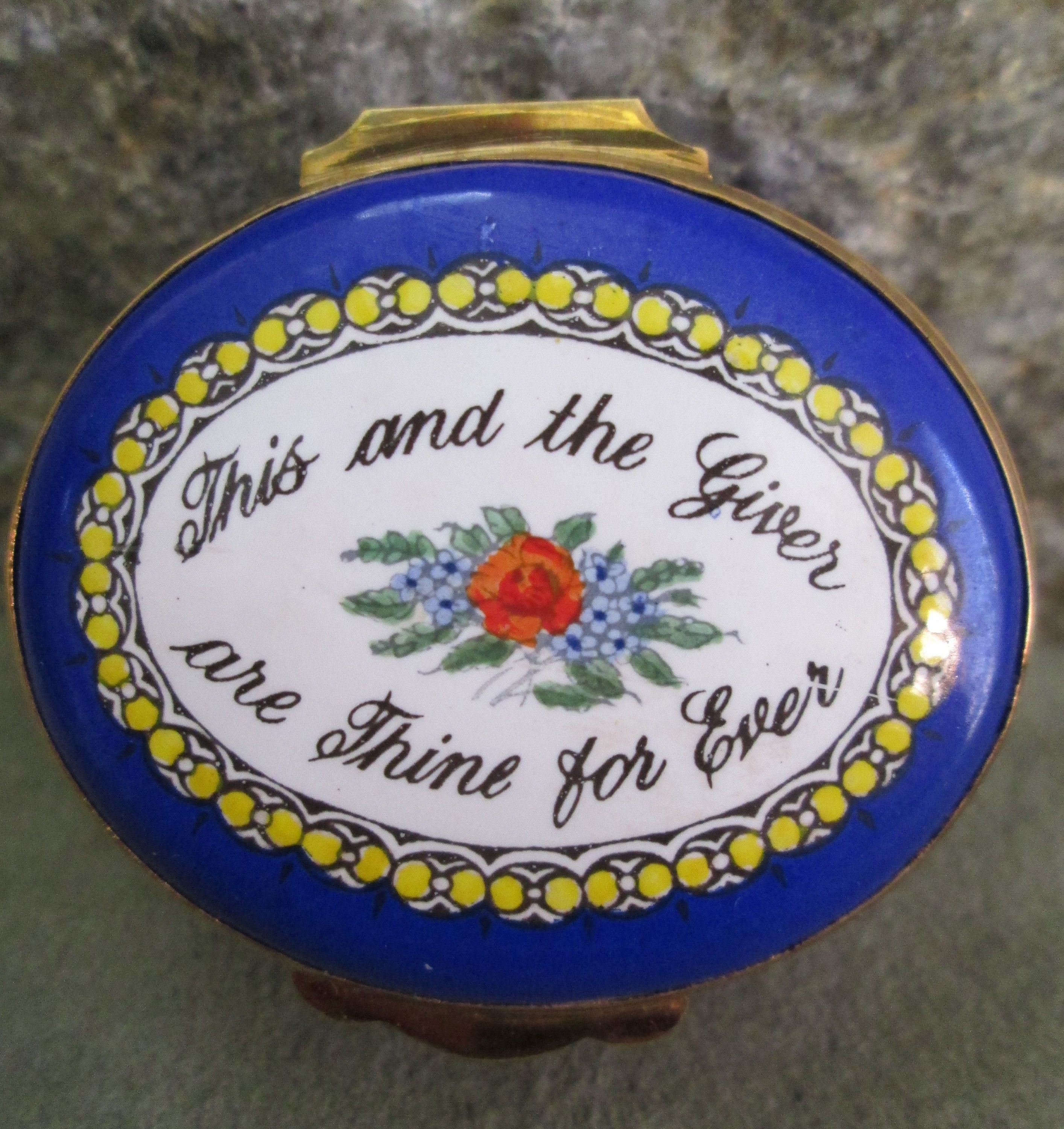 Crummles Enamel Box the Giver is Thine Forever - Etsy