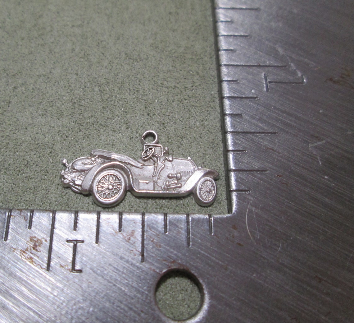 Sterling Silver Bracelet Charm 1914 Stutz BEARCAT Race Car - Etsy