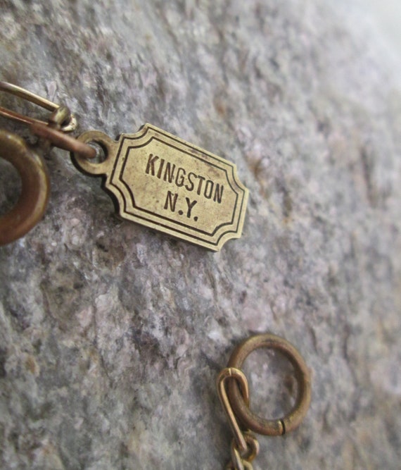 Pididdly Links Charm Bracelet, 9 Vintage Brass Ch… - image 5