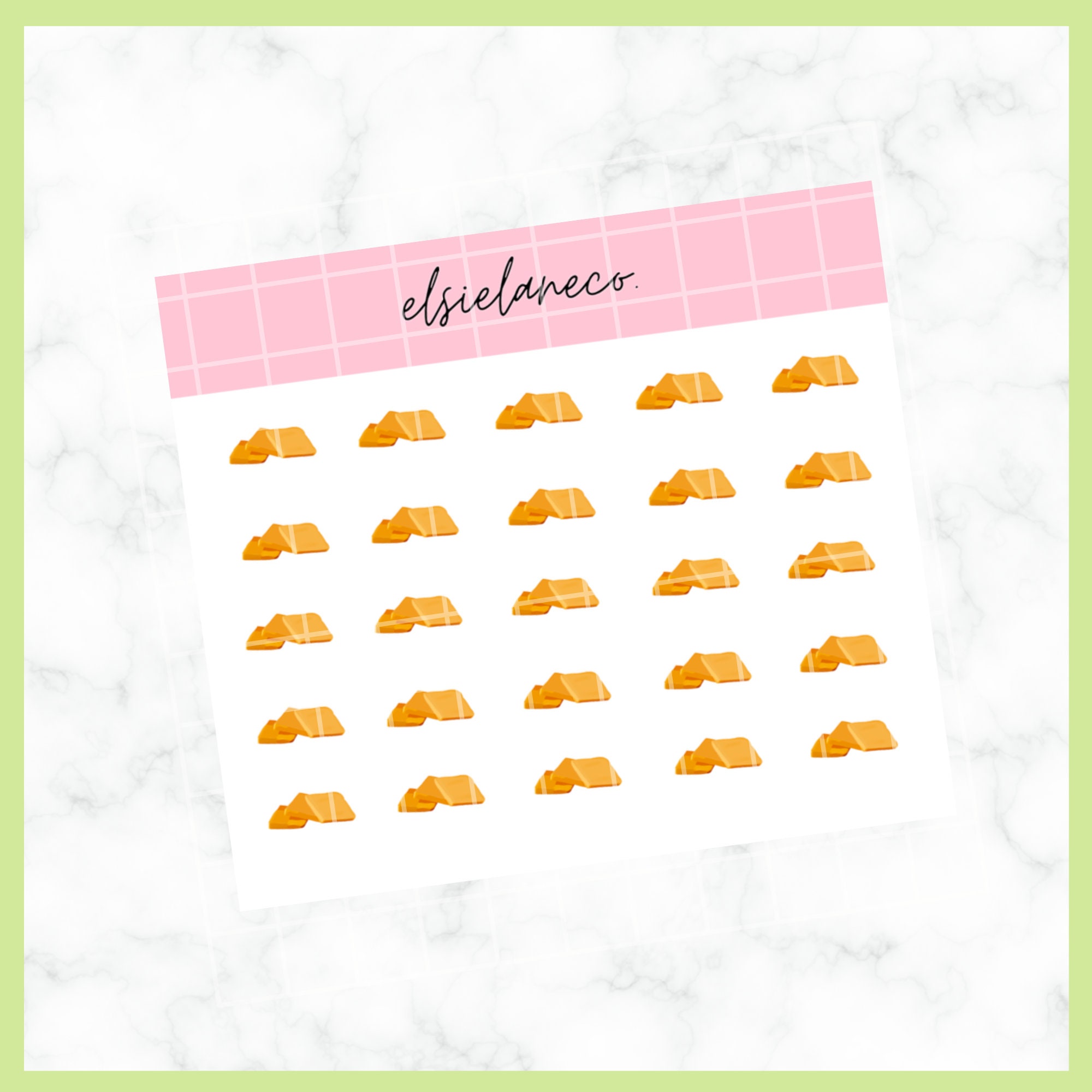 Cheddar Cheese Slices Doodle Stickers, Planner Stickers - Etsy