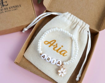 Personalised Flower Girl bracelet.