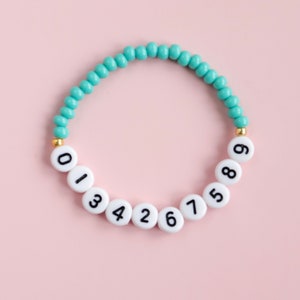 Personalised number bracelet. zdjęcie 2