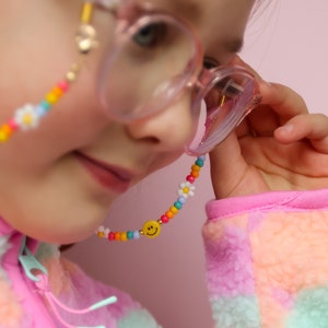 Children's personalised eyeglass chain. Colourful eyeglass chain. Daisy chain. zdjęcie 10