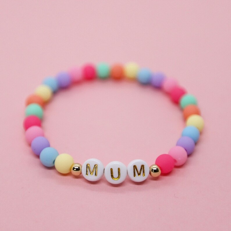 Personalized, Confetti Name Bracelet. zdjęcie 3