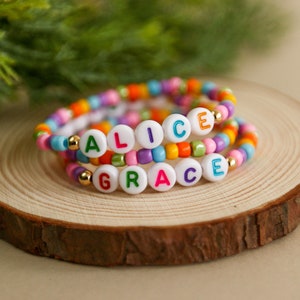 Multicolour personalised name bracelet. zdjęcie 5