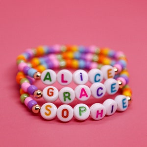 Multicolour personalised name bracelet. zdjęcie 4