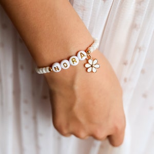 Personalised Flower Girl bracelet.