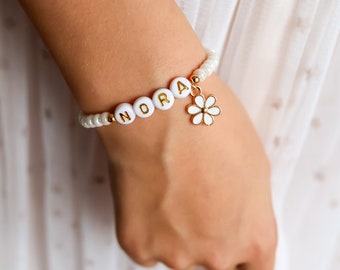 Personalised Flower Girl bracelet.