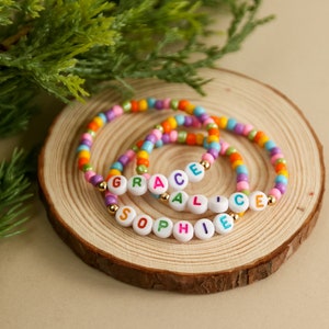 Multicolour personalised name bracelet. zdjęcie 2