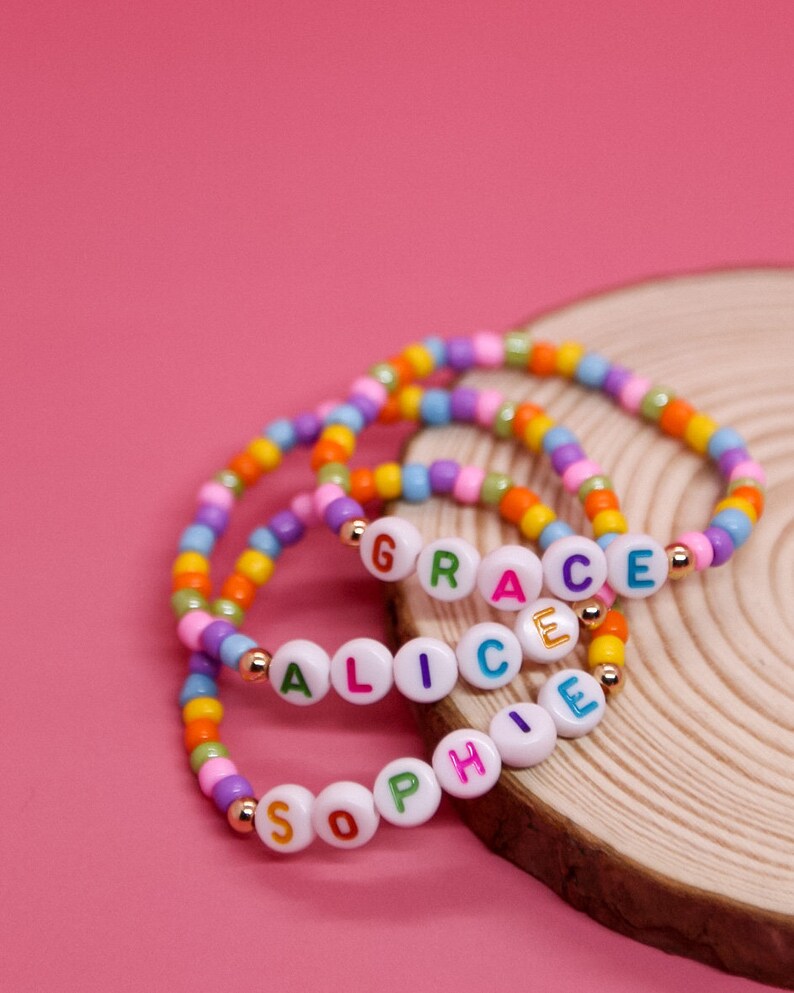 Multicolour personalised name bracelet. zdjęcie 6