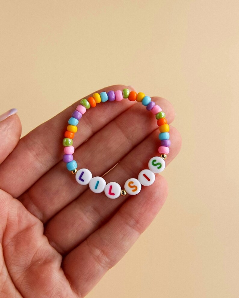 Multicolour personalised name bracelet. zdjęcie 3