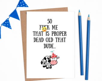50th card for her etsy