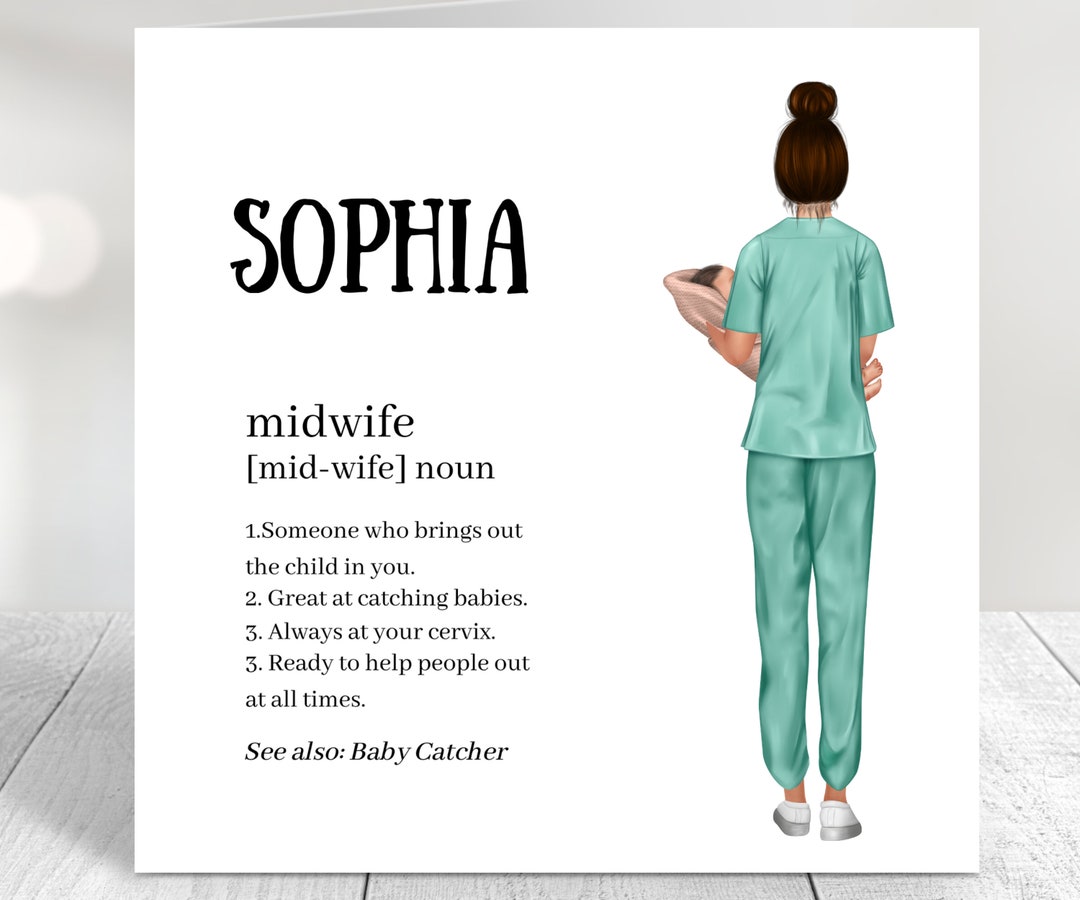 Midwife Birthday Card, Midwife Card, Midwife Student, Midwife ...