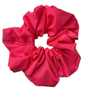 Fuschia Scrunchie for Thick Hair, Pink Hair Accessories, Giant Scrunchie, Oversized Scrunchie, Bright Scrunchie, Pink Scrunchie, Summer