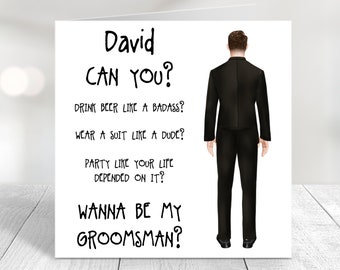 Will You Be My Groomsman card, Groomsman Proposal Card, Groomsmen Proposal Card, Ask Groomsman Proposal Bags, Asking Groomsmen Ask Groomsmen