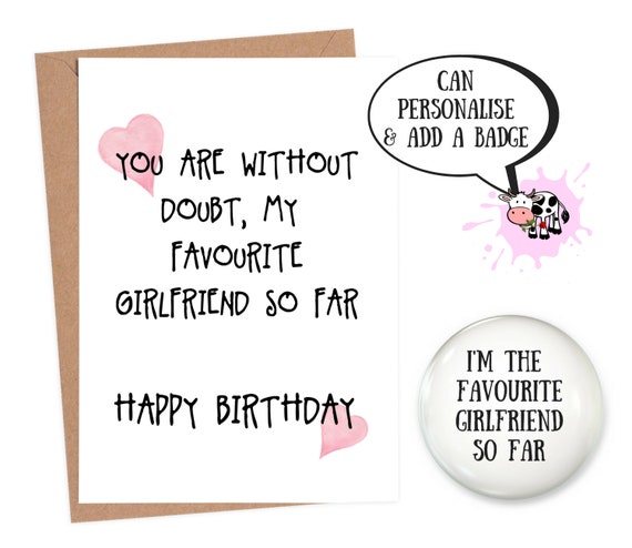 Lesbian Birthday Card Girlfriend Funny Card Girlfriend Funny Etsy