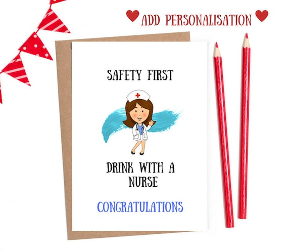 Funny Nurse Card Nurse Graduation Card Graduation Nursing Etsy Singapore
