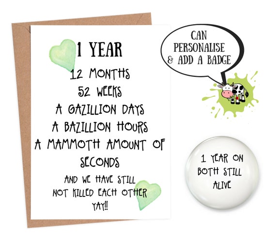 husband 1st anniversary card