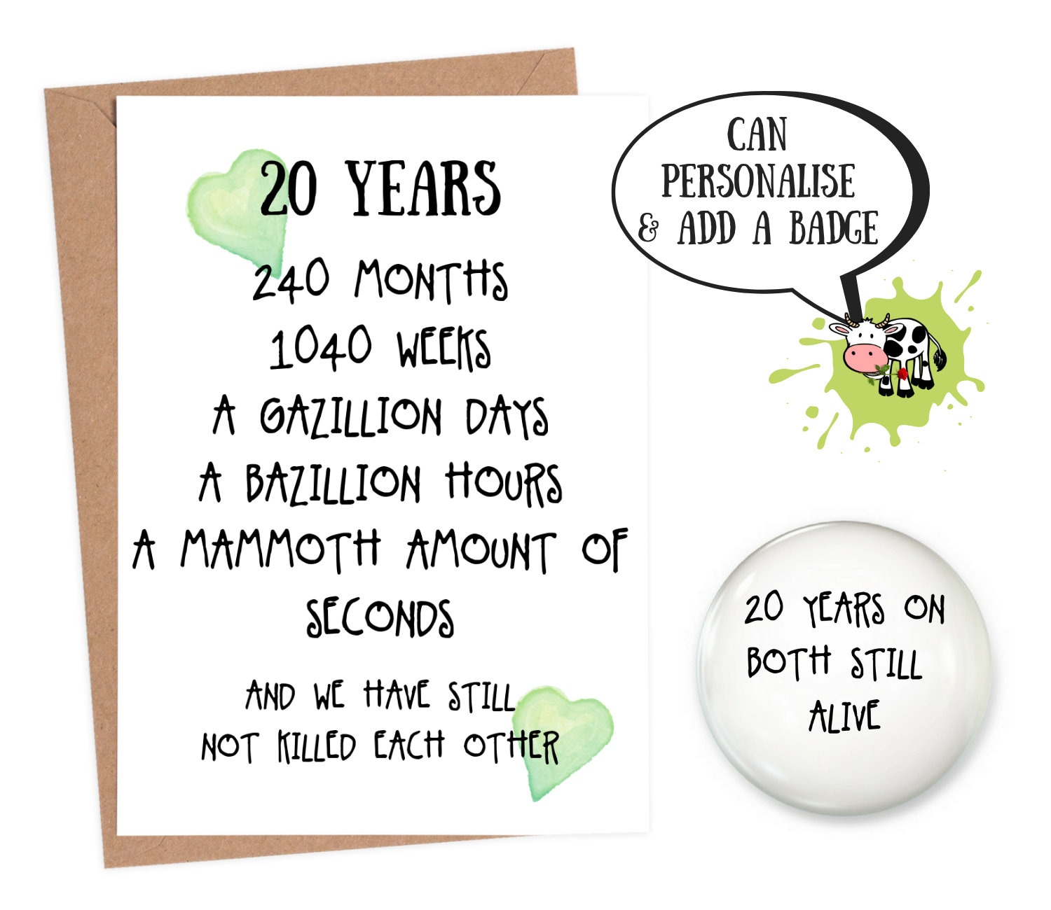 20th-wedding-anniversary-card-20th-anniversary-card-20-year-etsy