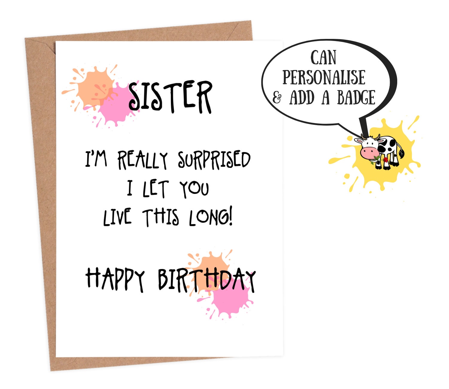 Funny Happy Birthday Cards For Sister