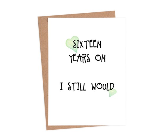 16th-wedding-anniversary-card-16th-anniversary-card-16-year-etsy