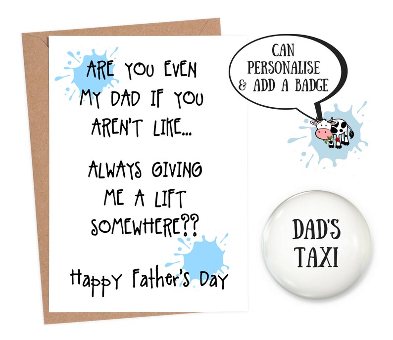 fathers day card personalised