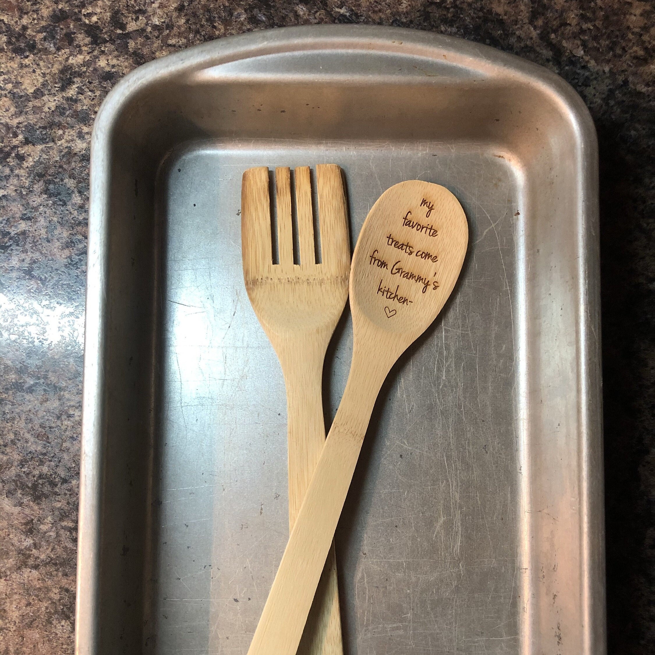 Grandma Wooden Engraved Spoon. Grammys Kitchen Spoon. Etsy