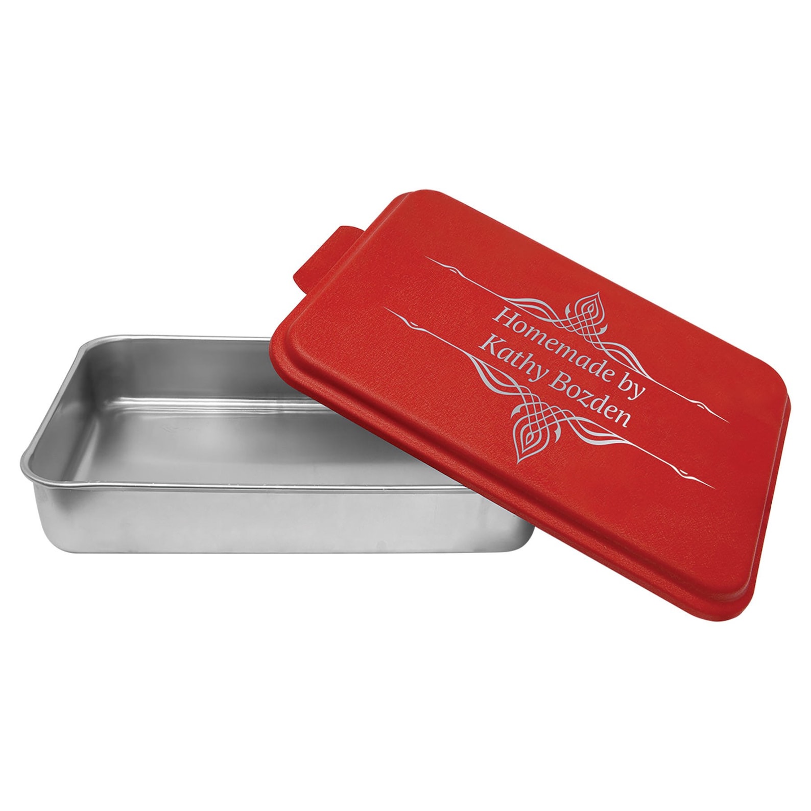 Personalized Aluminum Baking Pan With Lid. Your Name Kitchen Engraved ...
