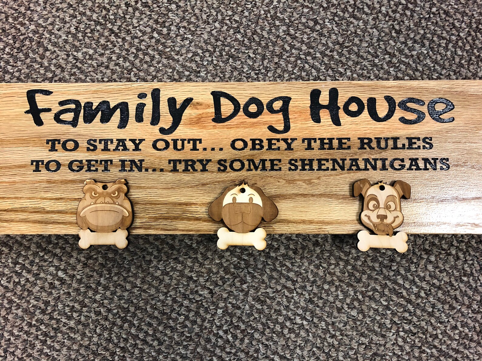 Family Dog House Wooden Sign. Replicated Vintage Dog House Etsy