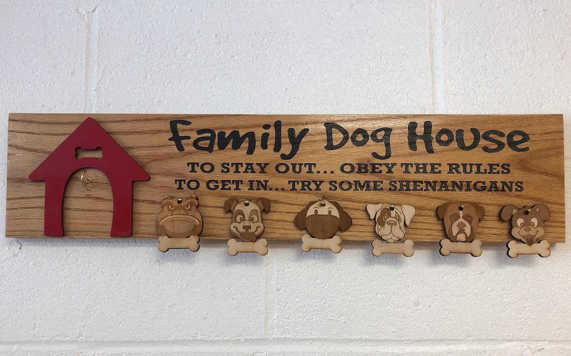 Family Dog House Wooden Sign. Replicated Vintage Dog House Etsy